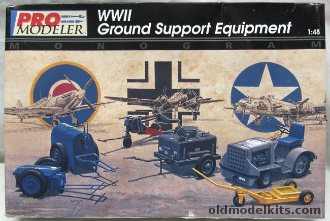 Monogram 1/48 Pro Modeler WWII Ground Support Equipment, 85-5930 plastic model kit